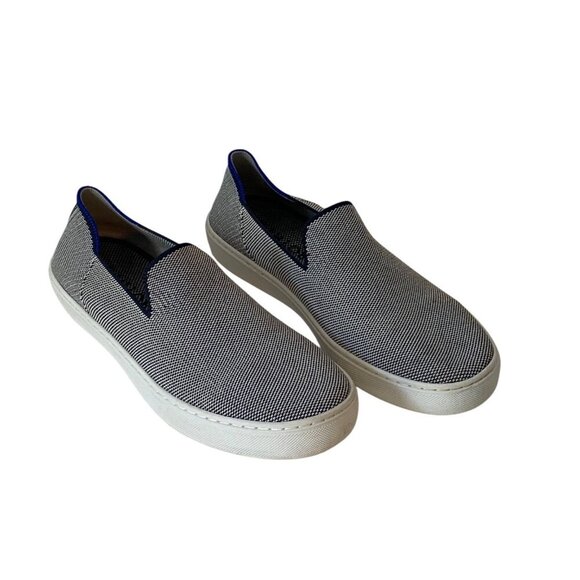 Rothys The Slip On Anchor Knit Fabric Casual Low Top Sneakers Womens Size 9 - Picture 1 of 10